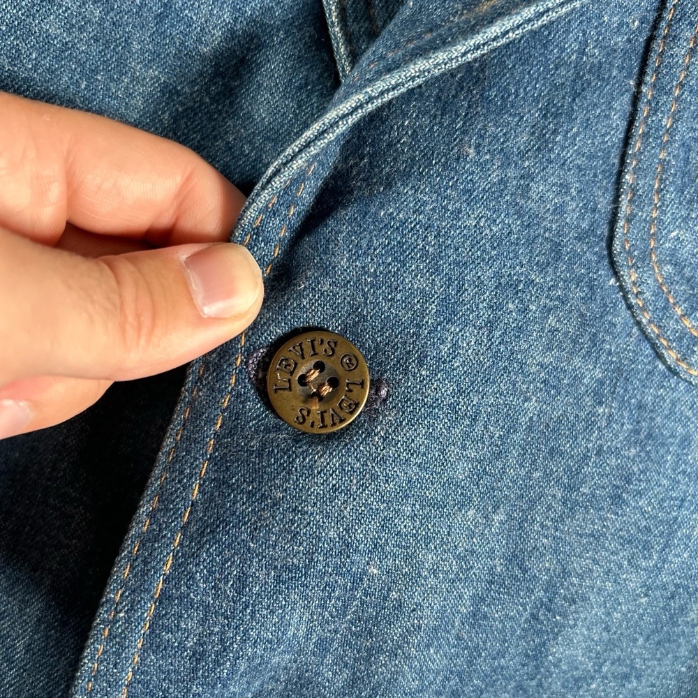 Levi's Blue Denim Blazer - Picture 3 of 9